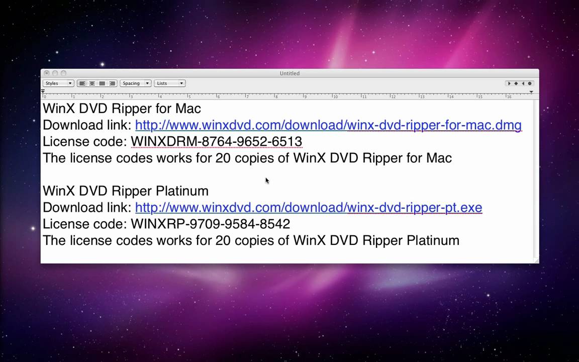 winx dvd ripper platinum license code free